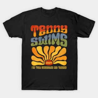 Teddy Swims 2024 Tour Groovy Retro Style Front - Treutel Fisher #2 T-Shirt